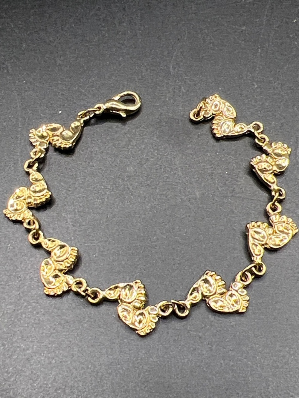 Cute Gold Barefoot Link Bracelet